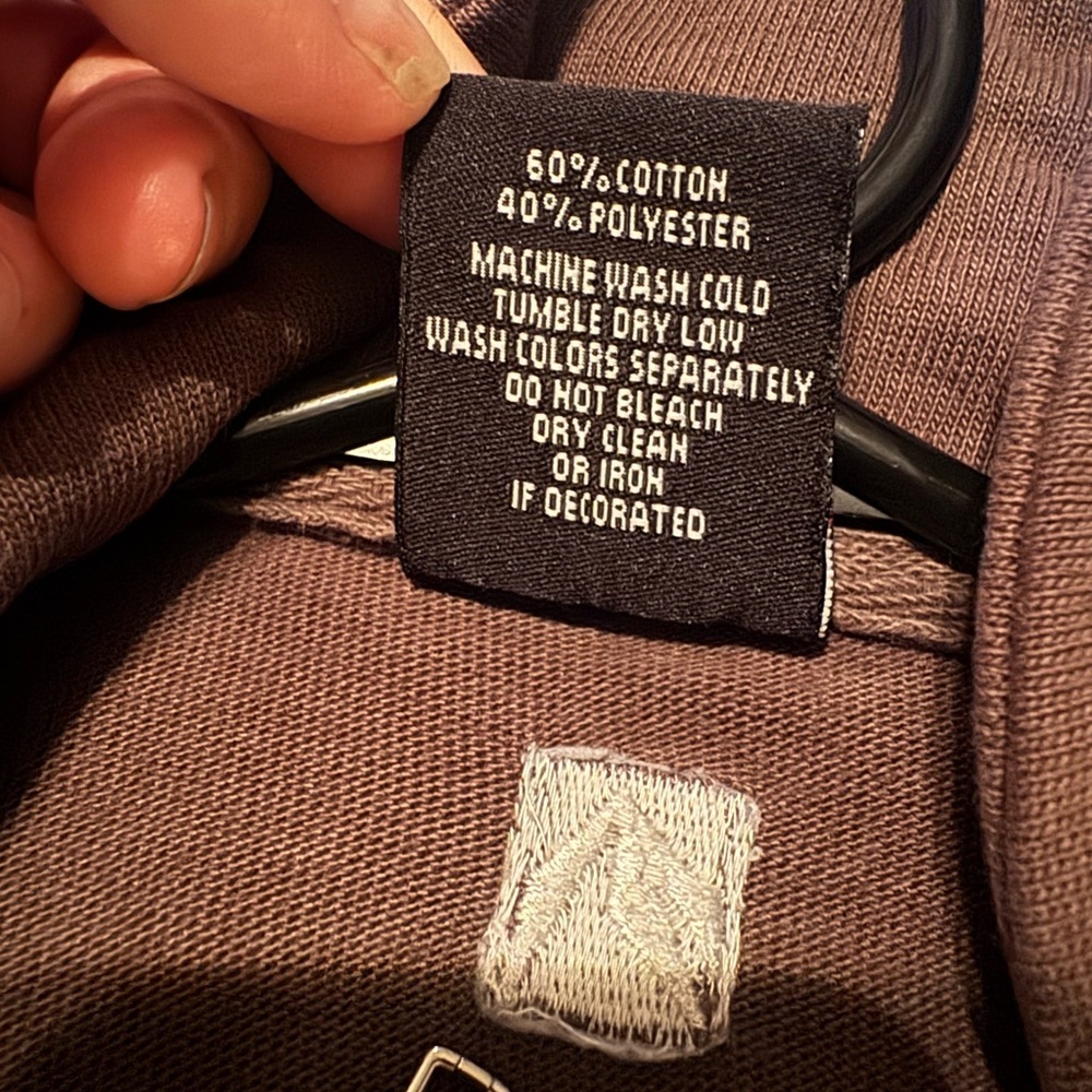 Vail Men's Chocolate Zip-Up Sweater - Picture 3 of 4